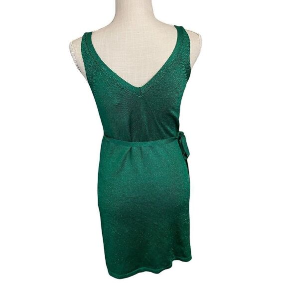 Lovers + Friends Wrap Up Sweater Dress in Kelly Green - Picture 4 of 17